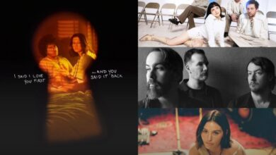 a collage of people sitting on the floor